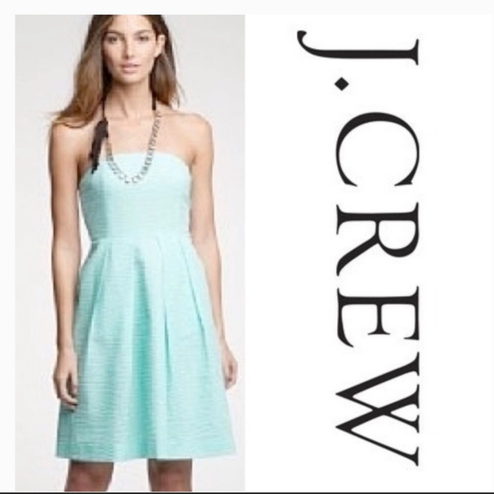 J. Crew Factory Lorelei Strapless Mint Dress Size 4